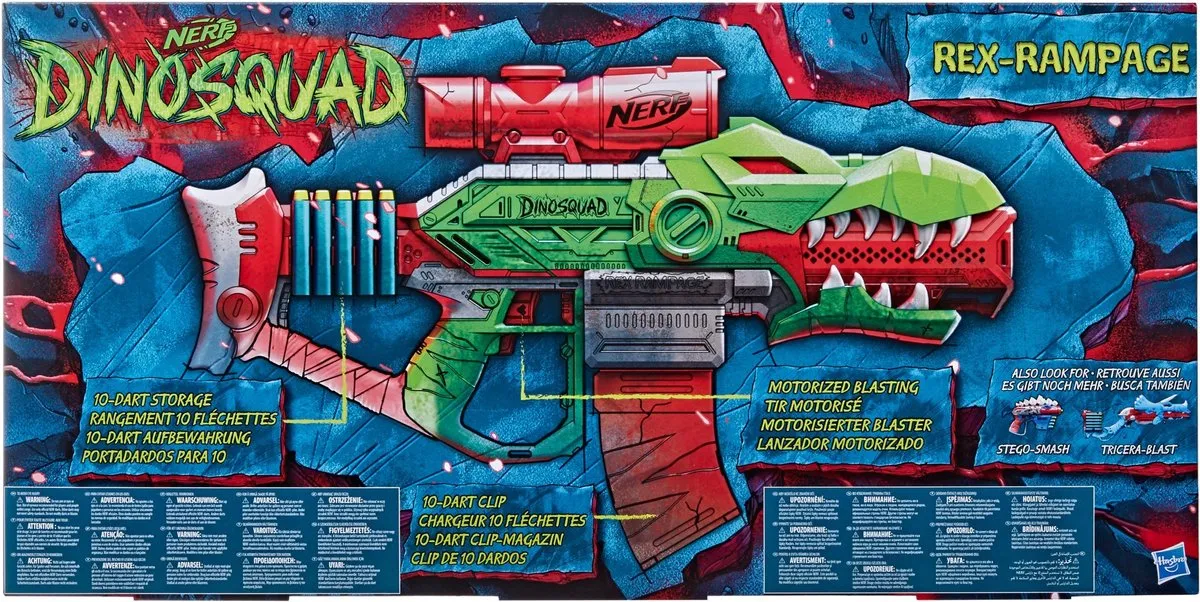 Nerf Dinosquad Rex Rampage Blaster - Multikleur
