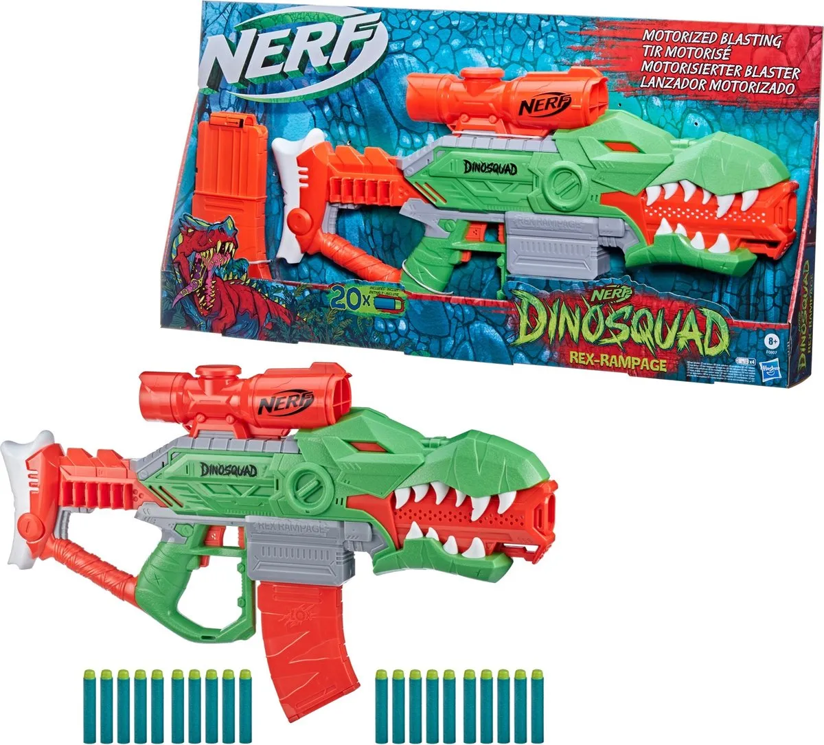 Nerf Dinosquad Rex Rampage Blaster - Multikleur