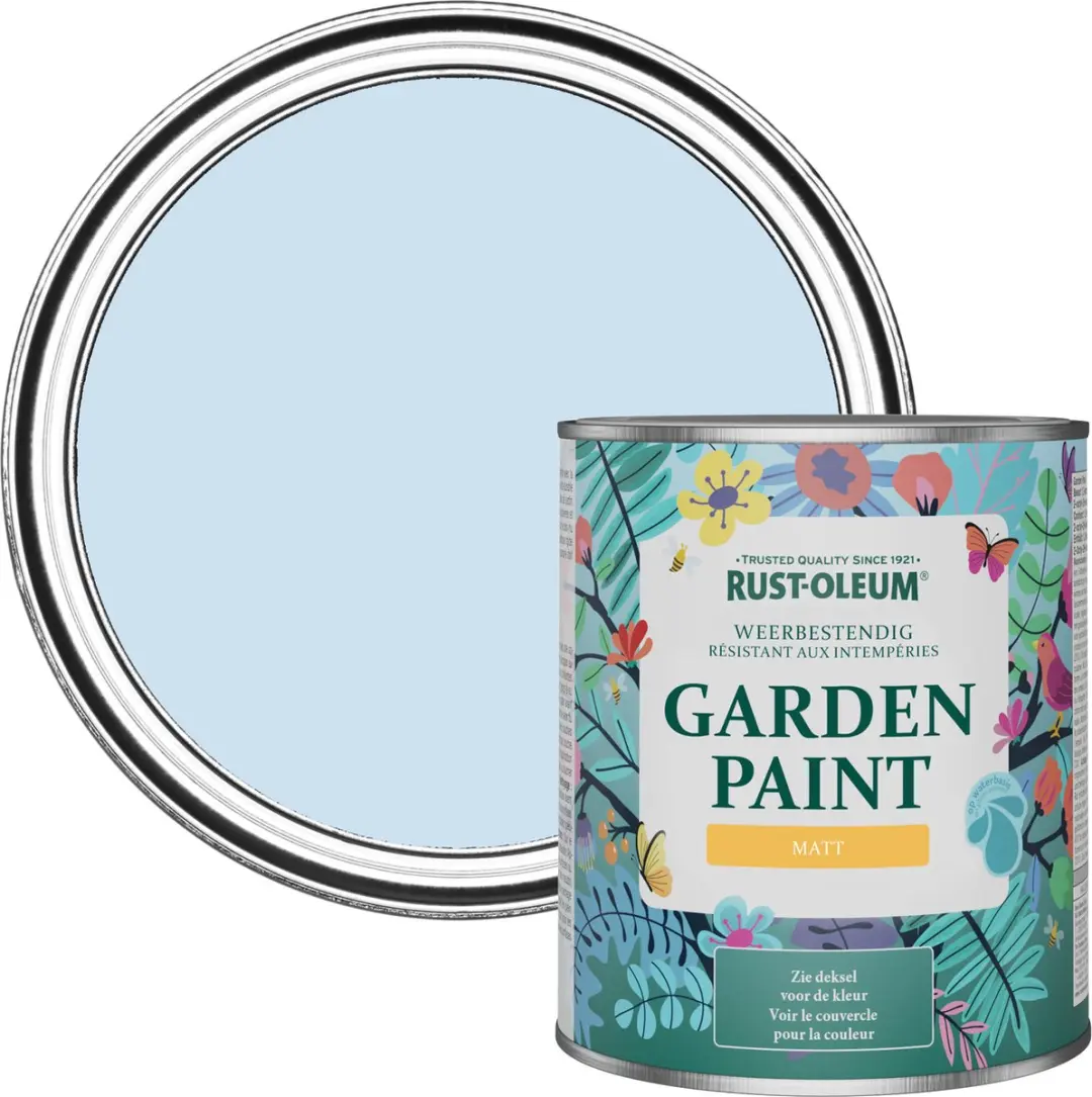 Rust-Oleum Poederblauw Tuinverf Matt 750ml