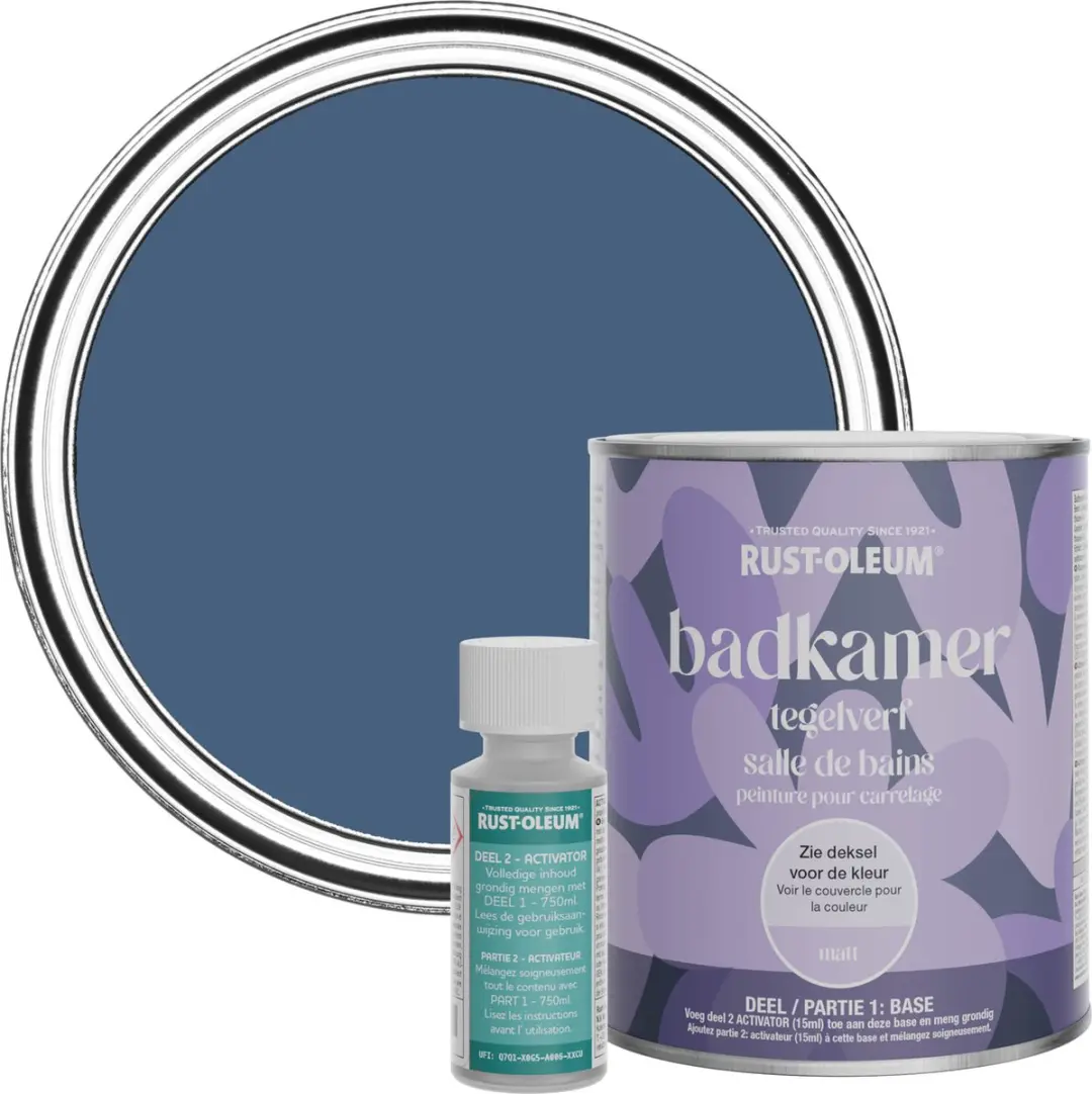 Rust-Oleum Donkerblauw Tegelverf Matt Inktblauw 750ml