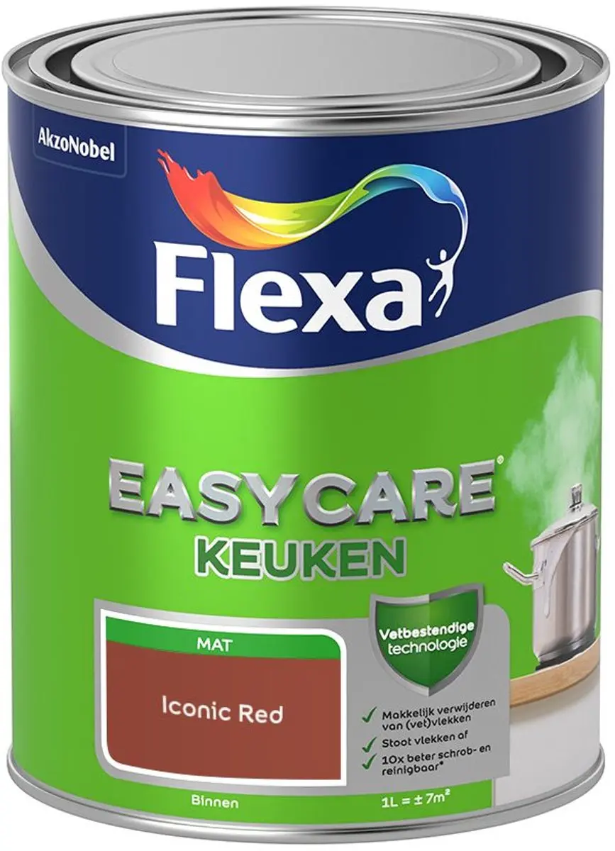 Flexa Easycare Keuken Iconic Red Mengverf 1L