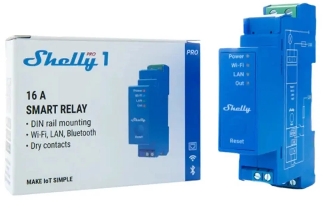 Shelly 3800235268001 Wifi-Schakelaar - Blauw