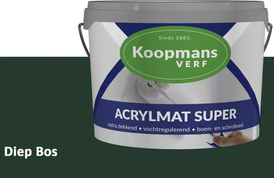 Koopmans Acrylmat Super Matte Muurverf Diep Bos 2,5L