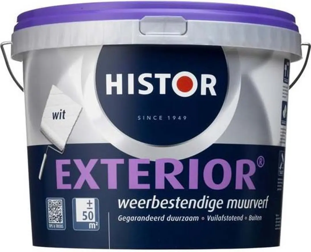 Histor Exterior Muurverf 2,5L - Wit