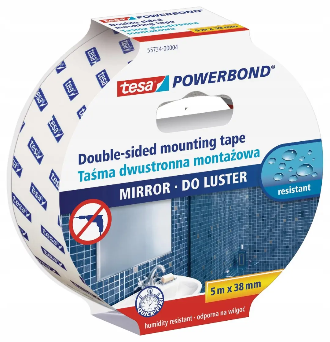 Tesa Powerbond MIRROR Spiegeltape 5m x 38mm