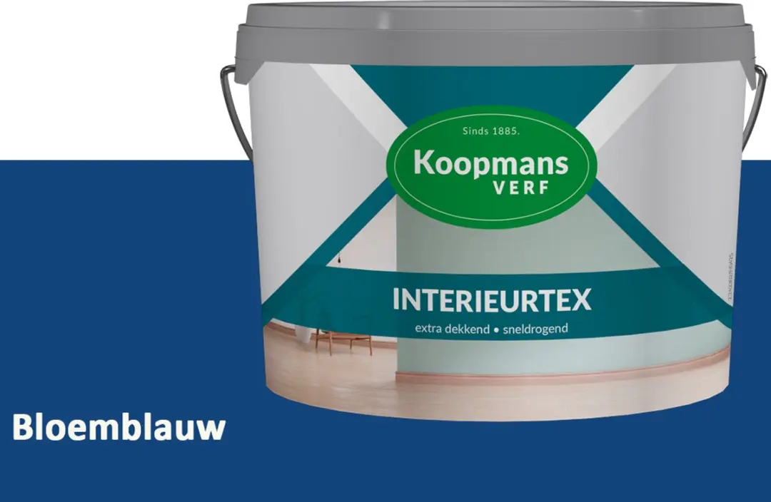 Koopmans Interieurtex Matte Muurverf Bloemblauw 10L