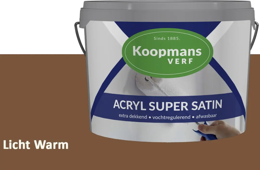 Koopmans Acryl Super Satin Zijdeglans Muurverf 10L