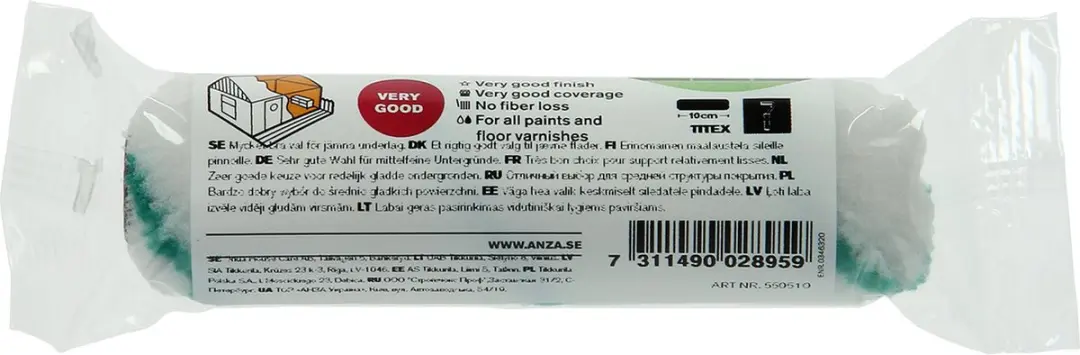 Anza Titex Verfroller 10cm - Meerkleurig