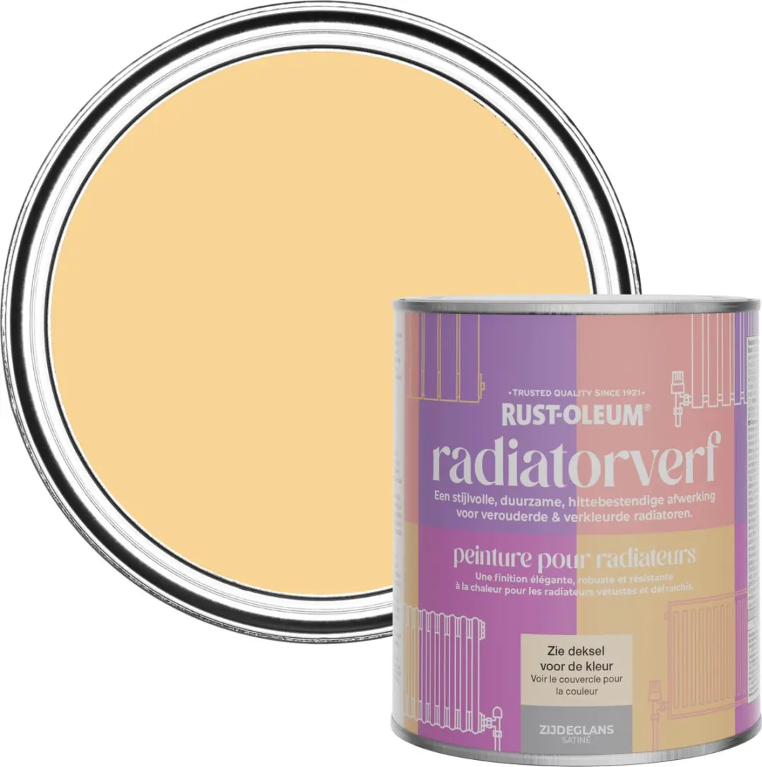 Rust-Oleum Radiatorverf Zijdeglans Mosterd 750ml