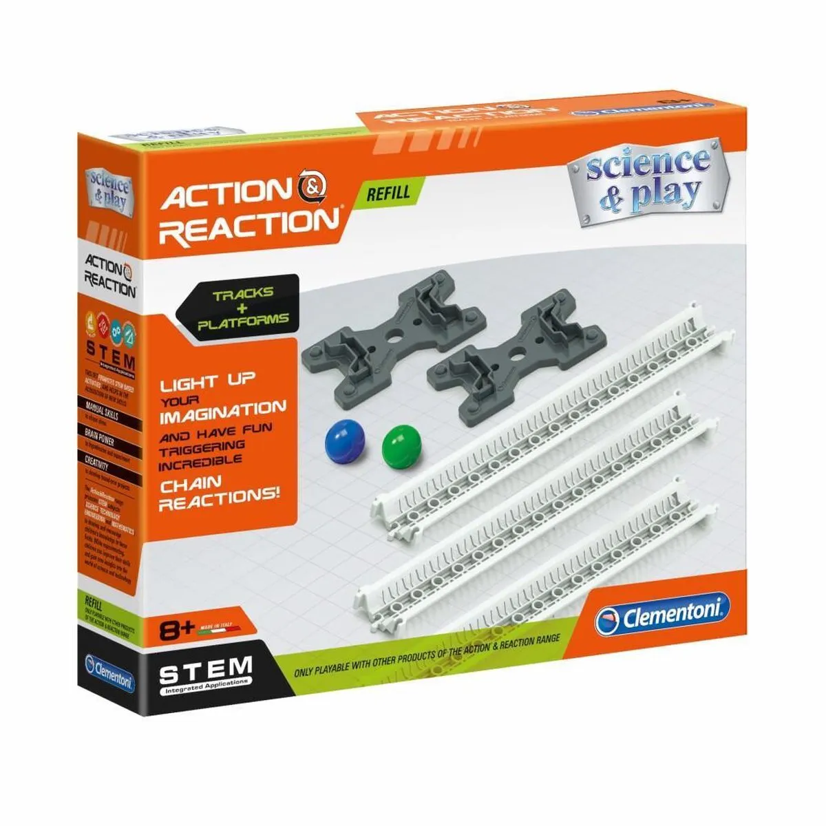 Clementoni Actie & Reactie Circuit + Platformen - 38 Onderdelen - Multicolor - afbeelding 2 van 6