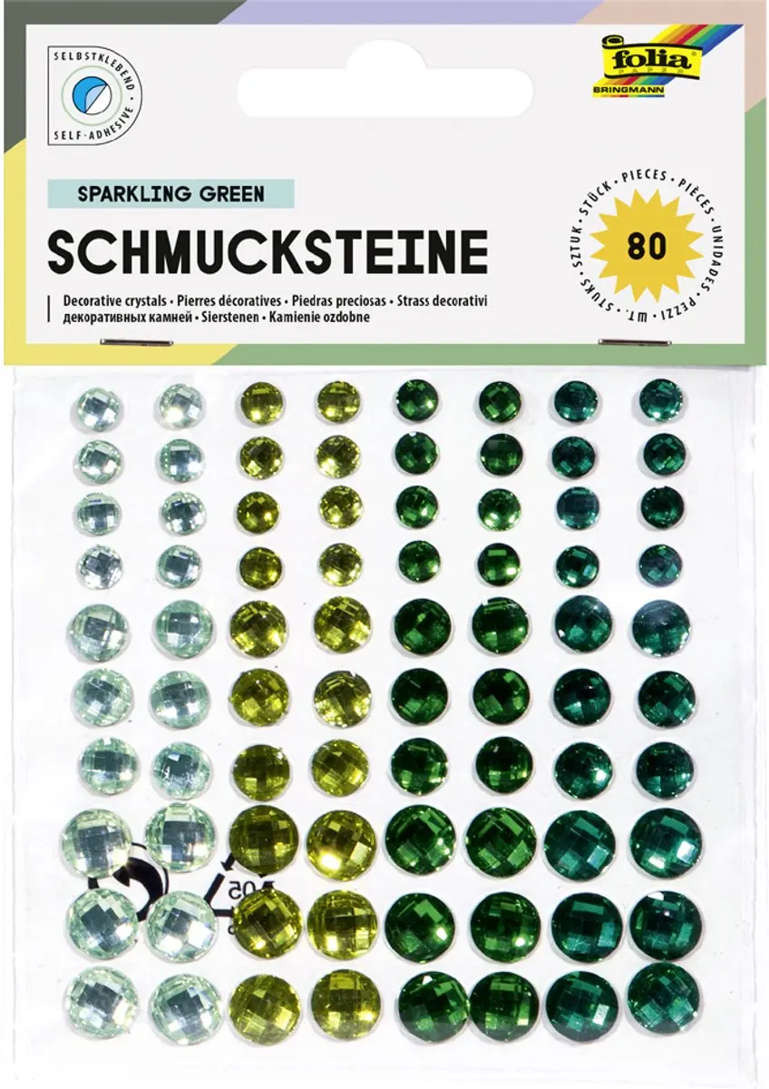 Folia Gekleurde Zelfklevende Siersteentjes