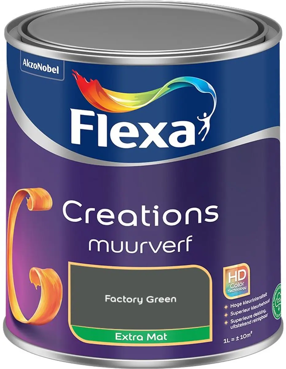 Flexa Creations Muurverf Extra Mat Factory Green