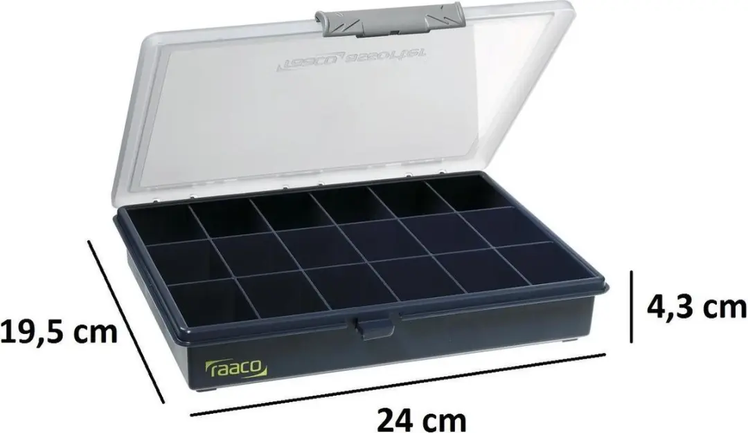 Raaco Assortimentsdoos 18 Vakken - 195x240x43mm