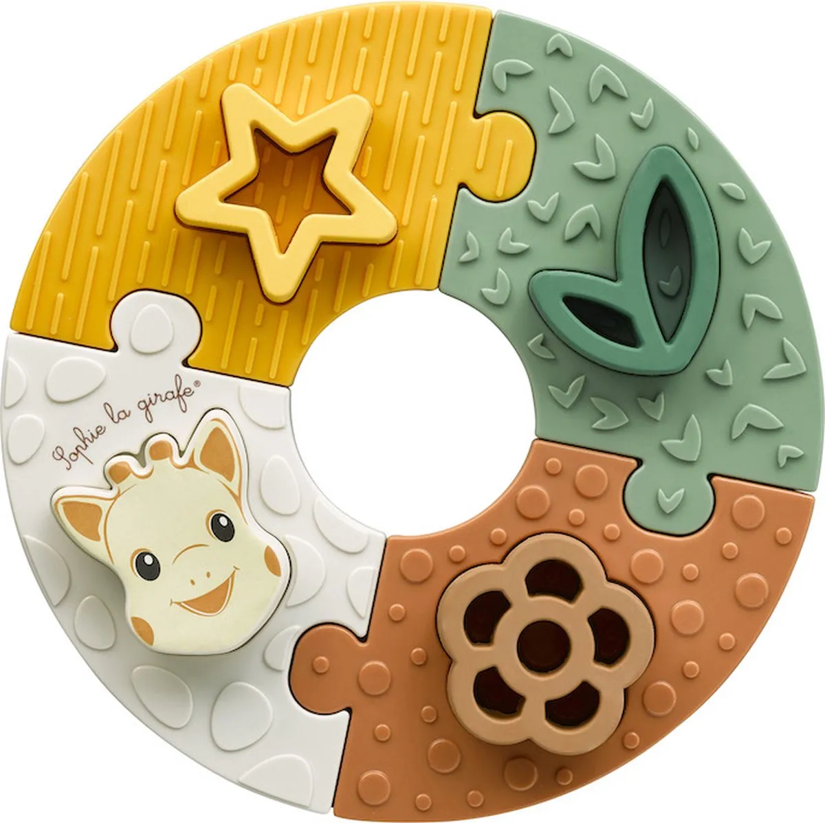 Sophie de Giraf Mijn Eerste Puzzel 8-delig - Beige Geschenkdoos