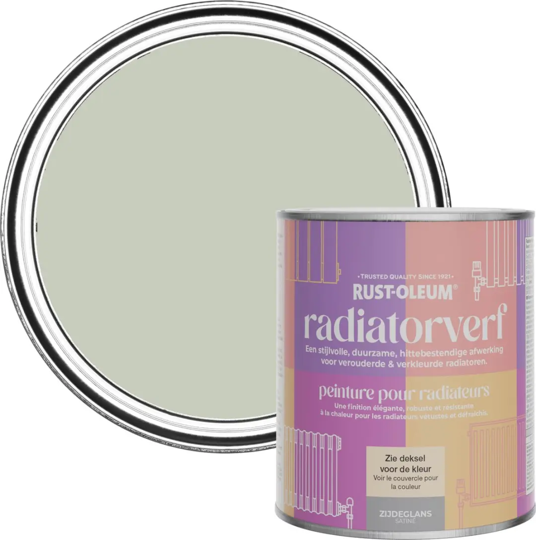 Rust-Oleum Radiatorverf Zijdeglans Aloe 750ml