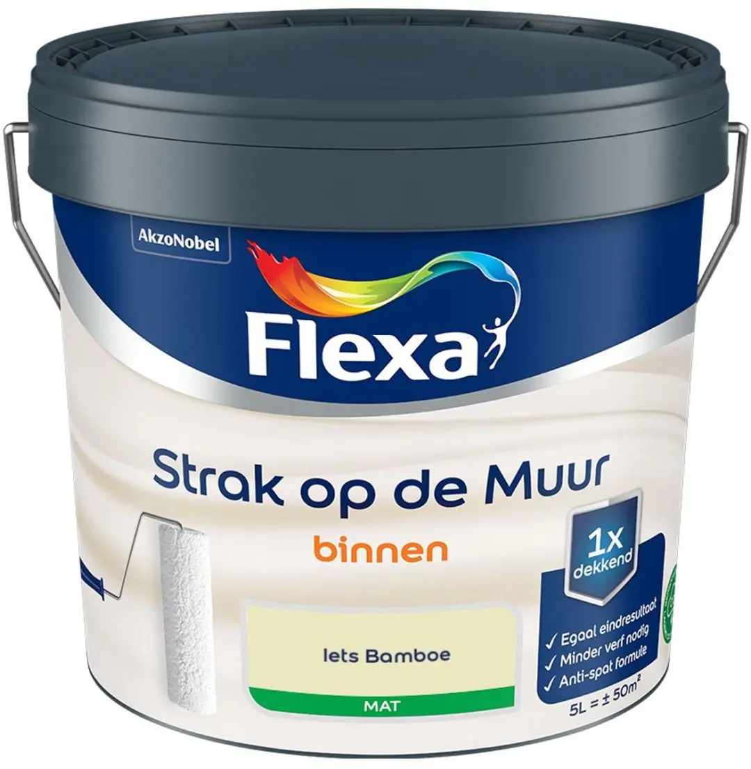 Flexa Strak Op De Muur Binnen Mat Mengverf 5L