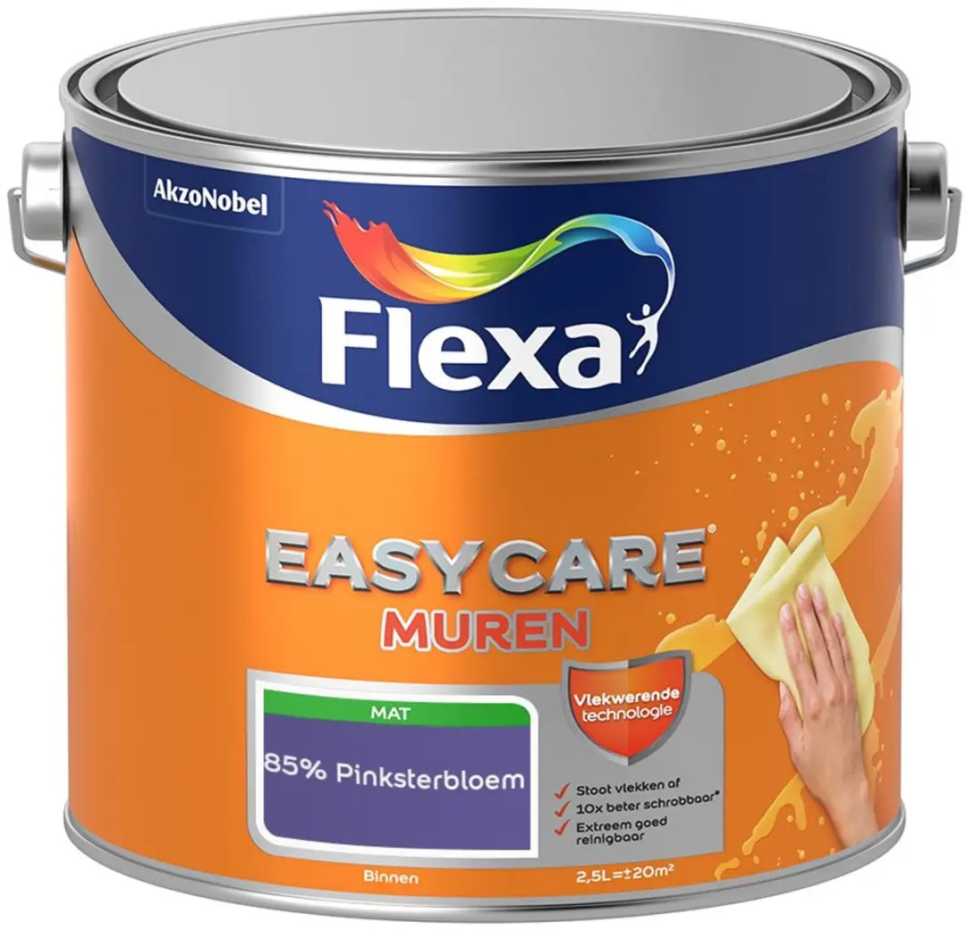 Flexa Easycare Muren Mengverf 85% Pinksterbloem 2,5L