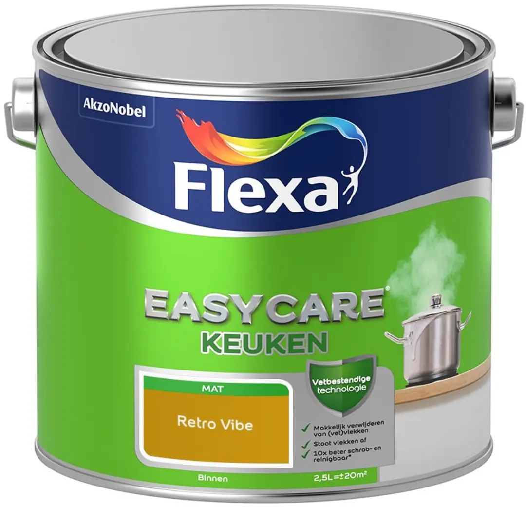 Flexa Easycare Keuken Mengverf Retro Vibe 2,5L