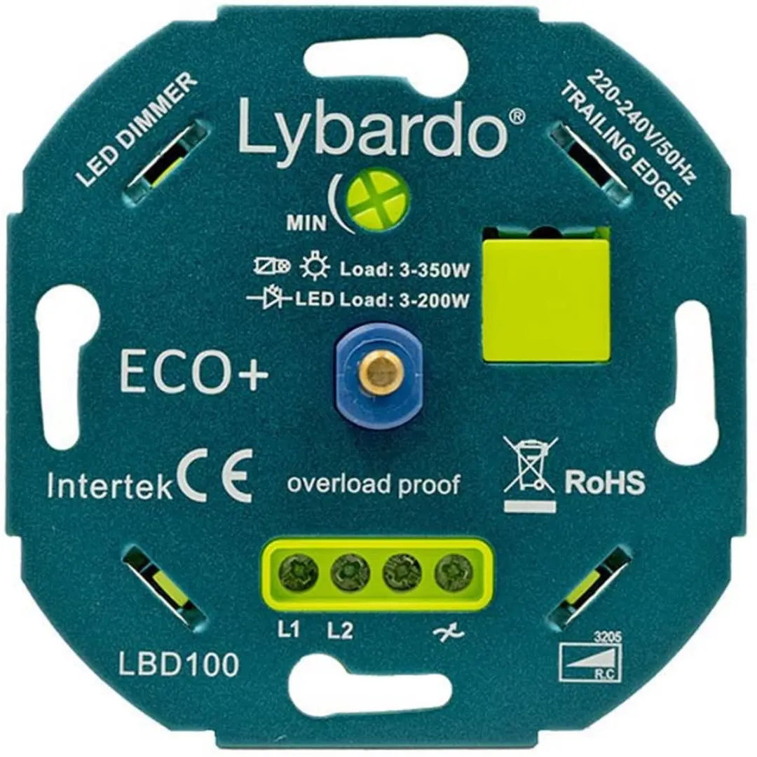 Lybardo GU10 LED 10 Stuks - 7W Dimbaar Warmwit + Dimmer 3-200W