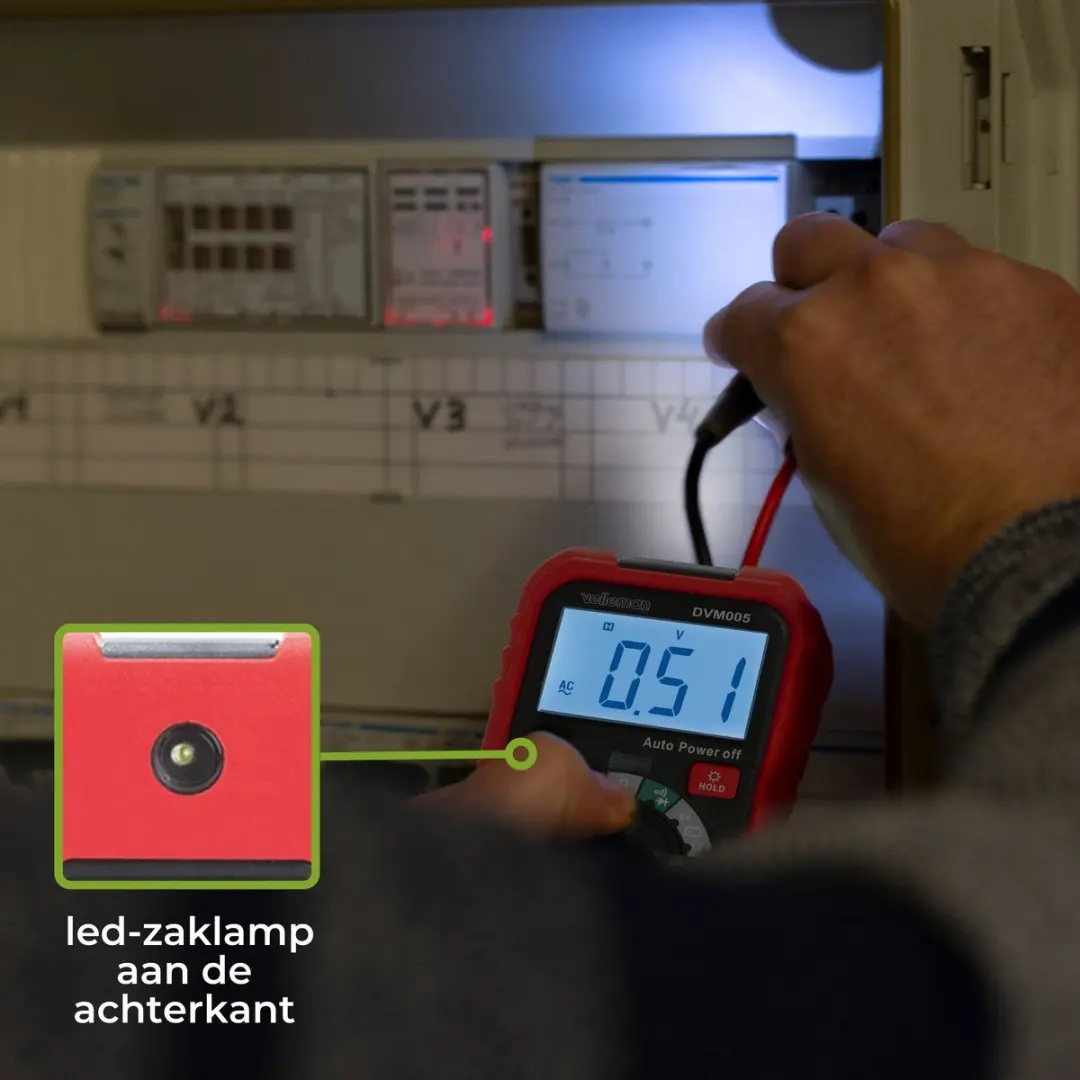 Velleman DVM005 Digitale Multimeter - Rood/Zwart