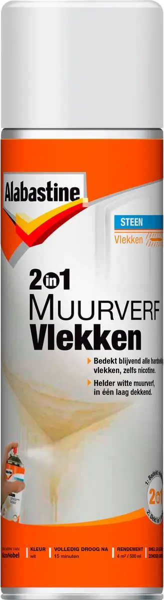Alabastine Muurverf Spuitbus Wit 500ml