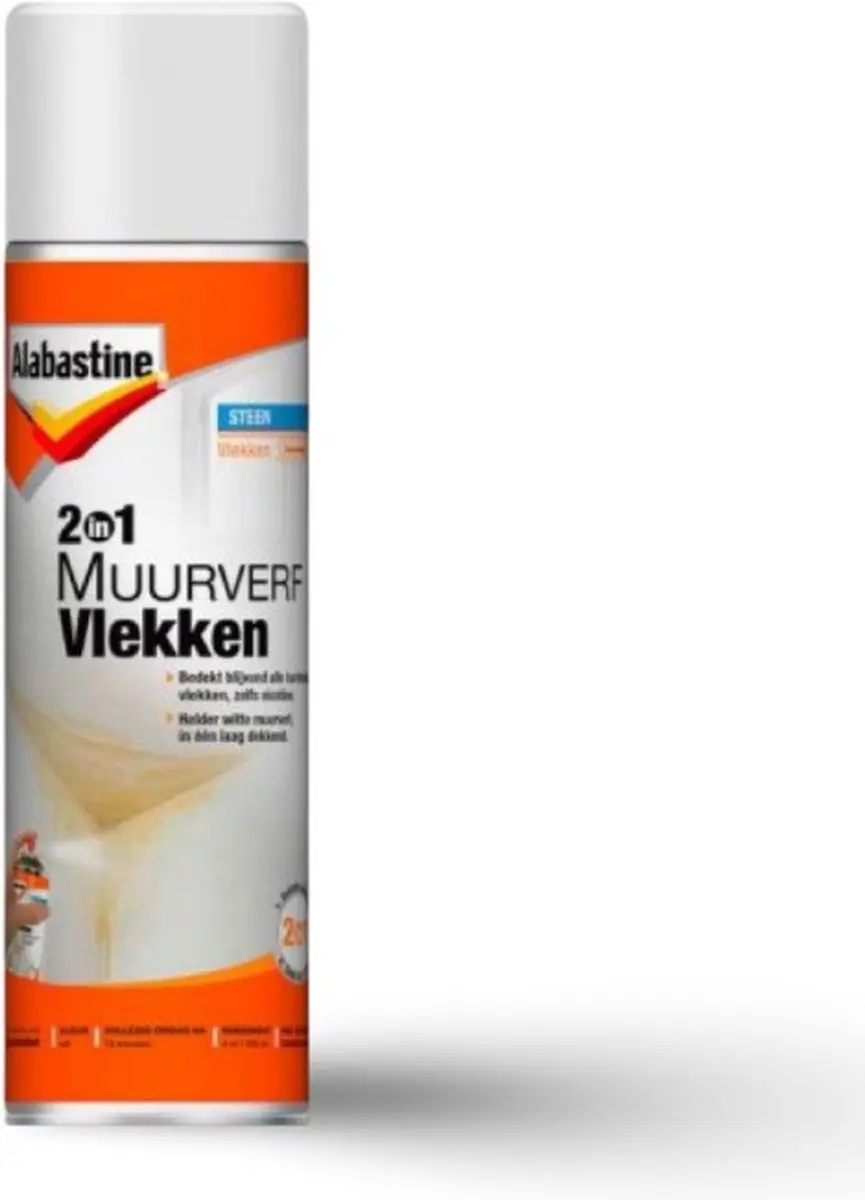 Alabastine Muurverf Spuitbus Wit 500ml