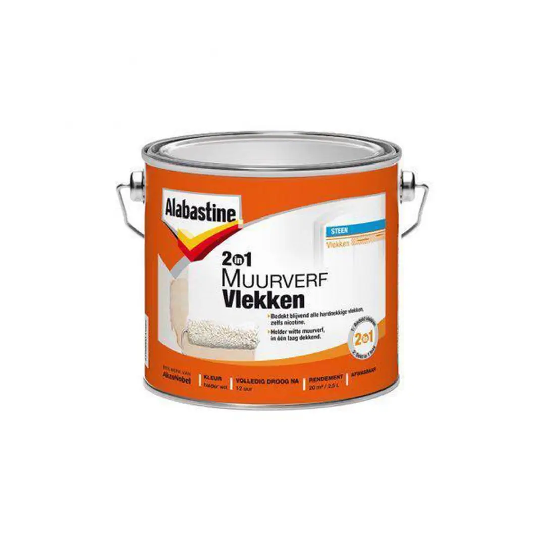 Alabastine Muurverf Spuitbus Wit 500ml
