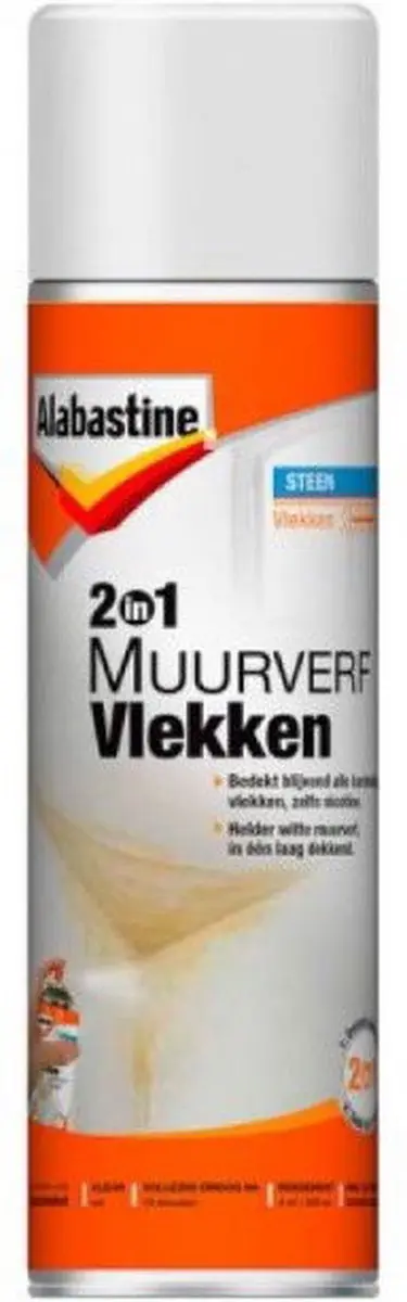 Alabastine Muurverf Spuitbus Wit 500ml
