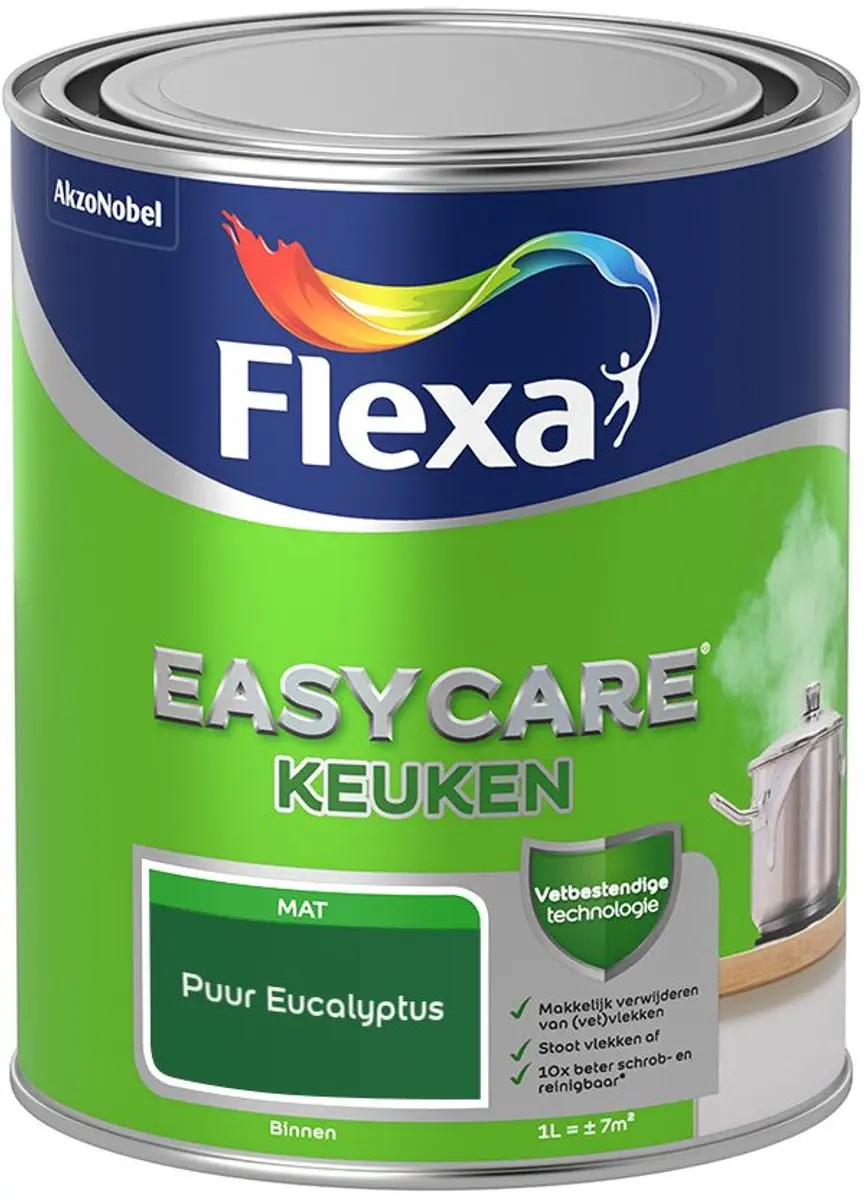 Flexa Easycare Keukenverf Puur Eucalyptus 1L