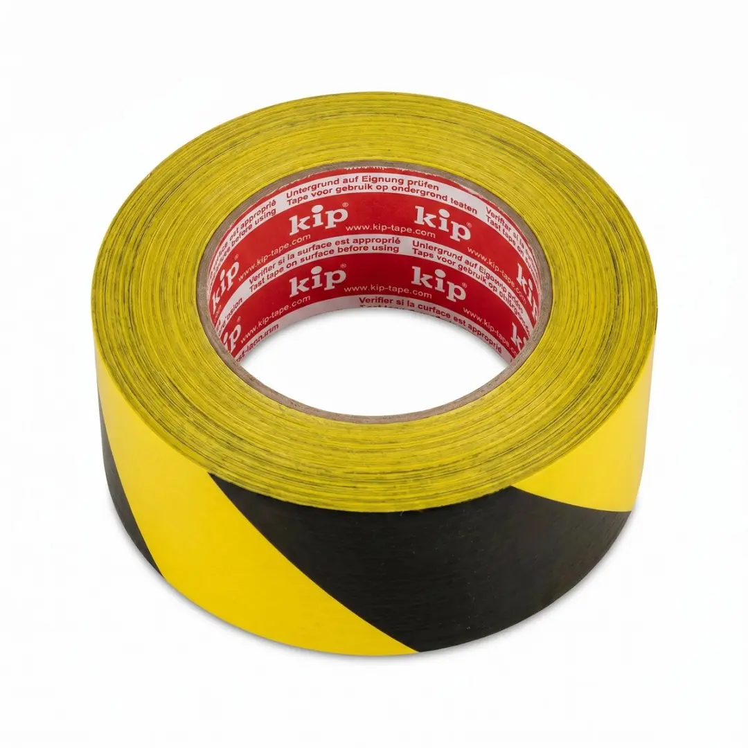 Kip Textiel Markeringstape 48mm - Zwart/Geel - afbeelding 2 van 5