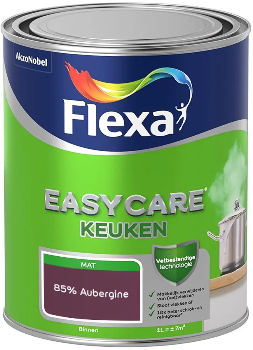Flexa Easycare Keukenverf 85% Aubergine 1L