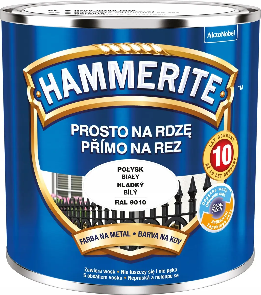 Hammerite Direct Roest Glad 0,25L
