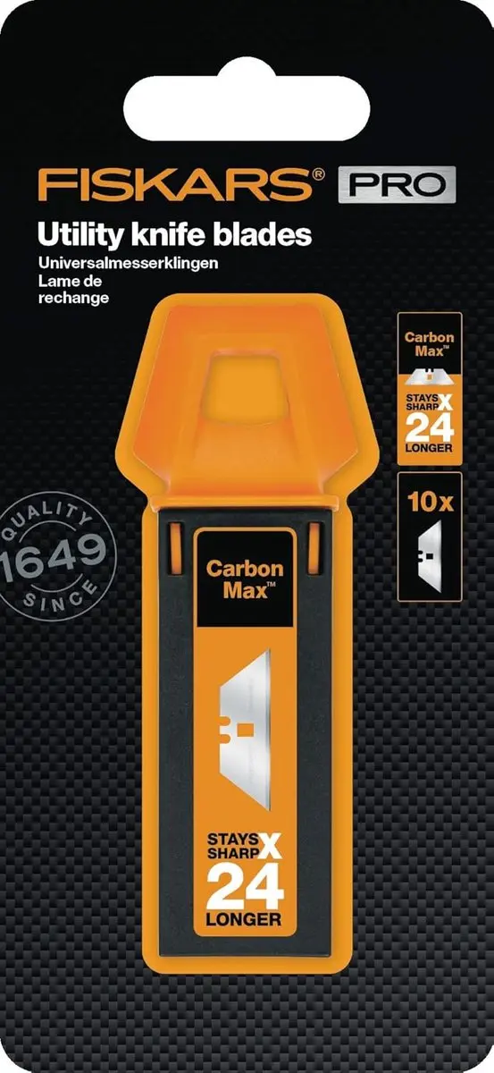 Fiskars CarbonMax Universele Meetklingen - 10 Stuks