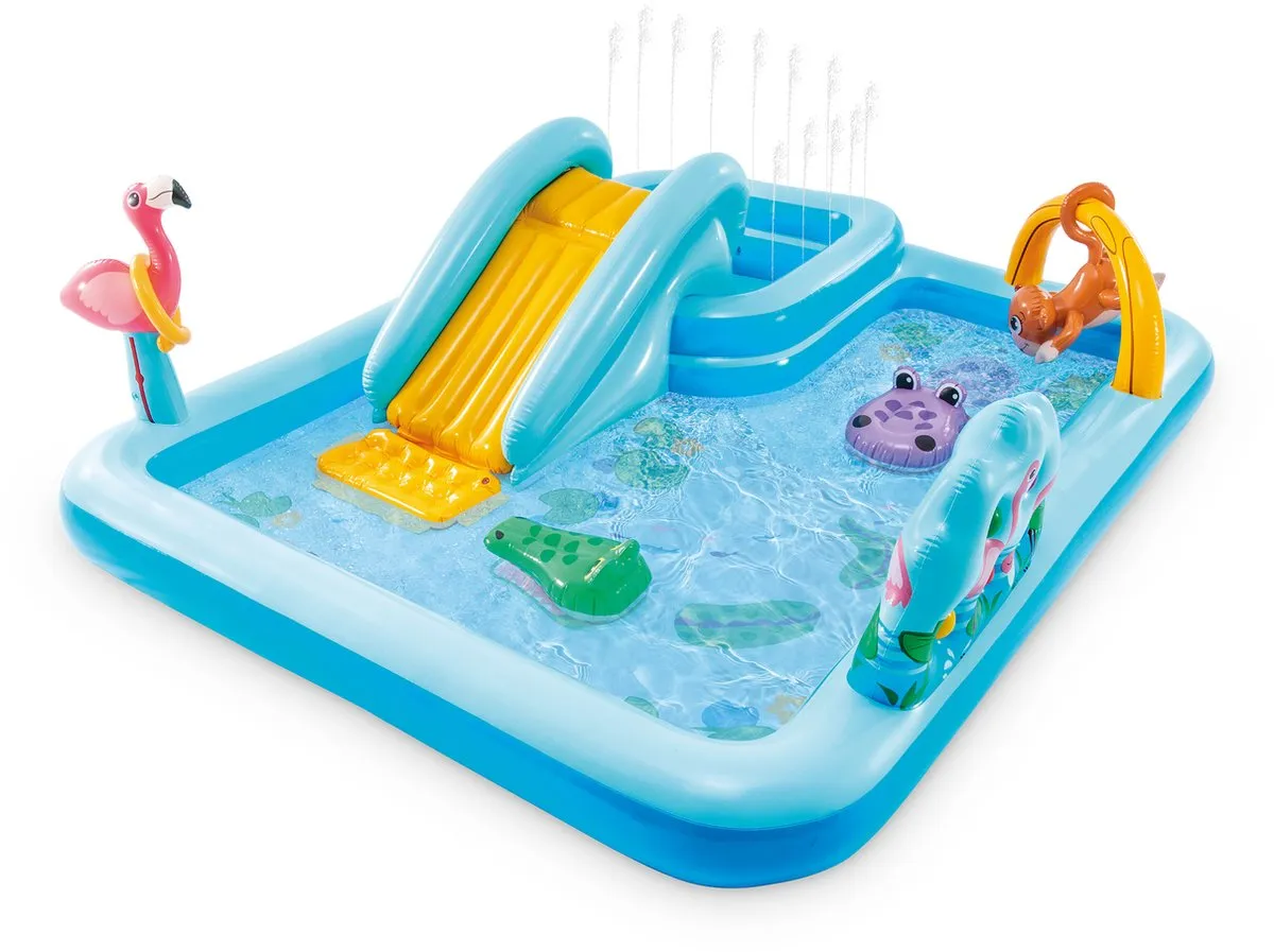 Intex Jungle Adventure Opblaaszwembad 57161NP - 244x198x71cm Multicolor - afbeelding 2 van 6