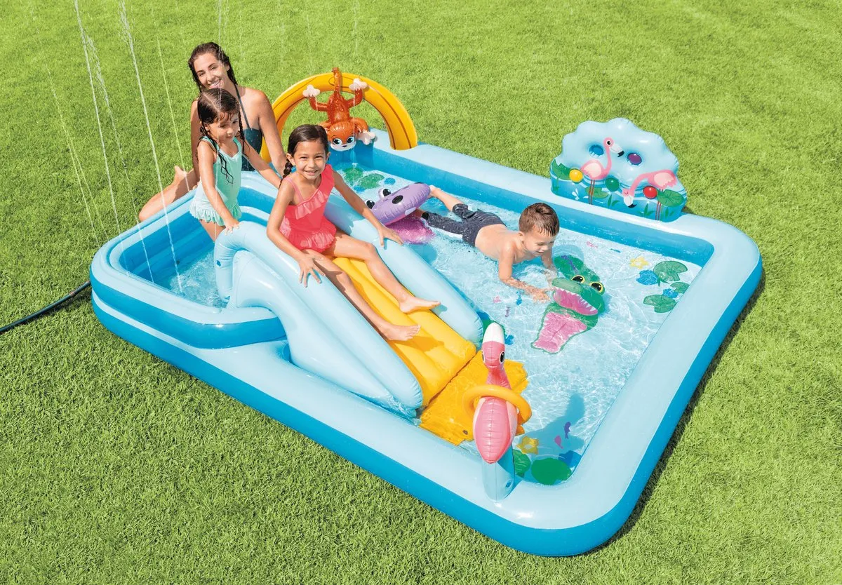 Intex Jungle Adventure Opblaaszwembad 57161NP - 244x198x71cm Multicolor - afbeelding 3 van 6