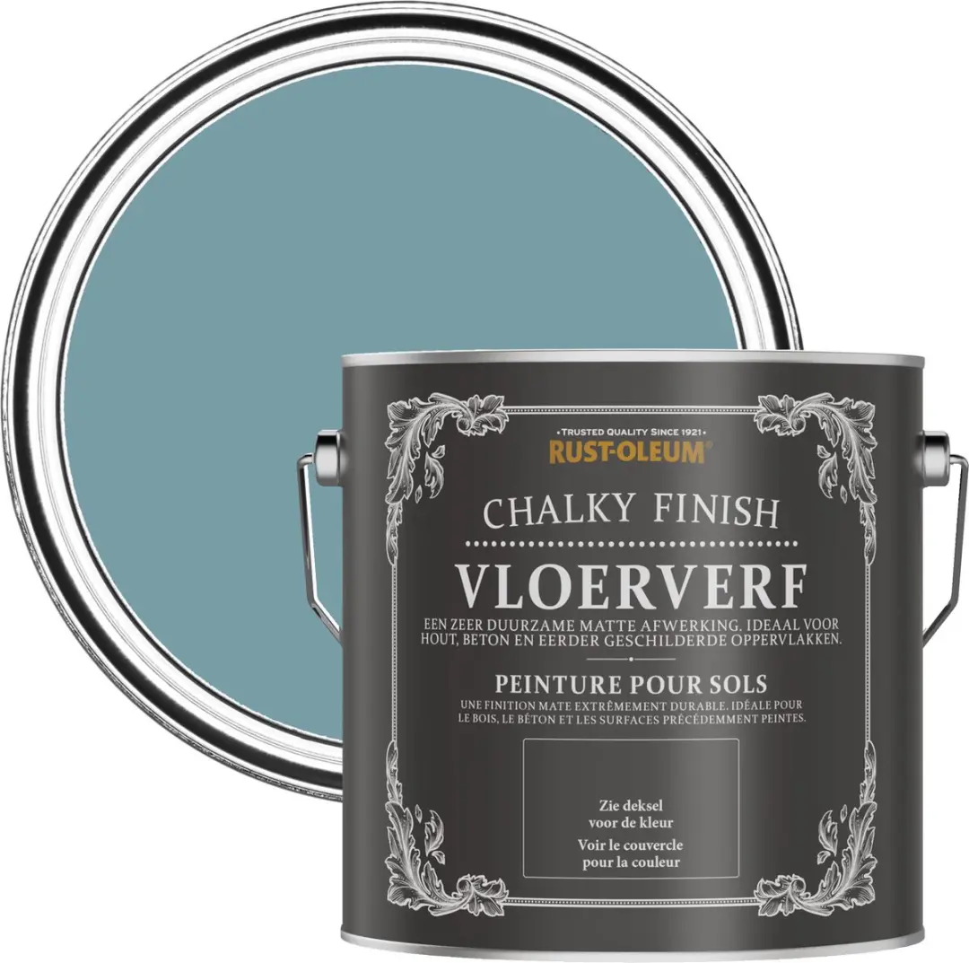 Rust-Oleum Blauw Vloerverf Stille Oceaan 2,5L