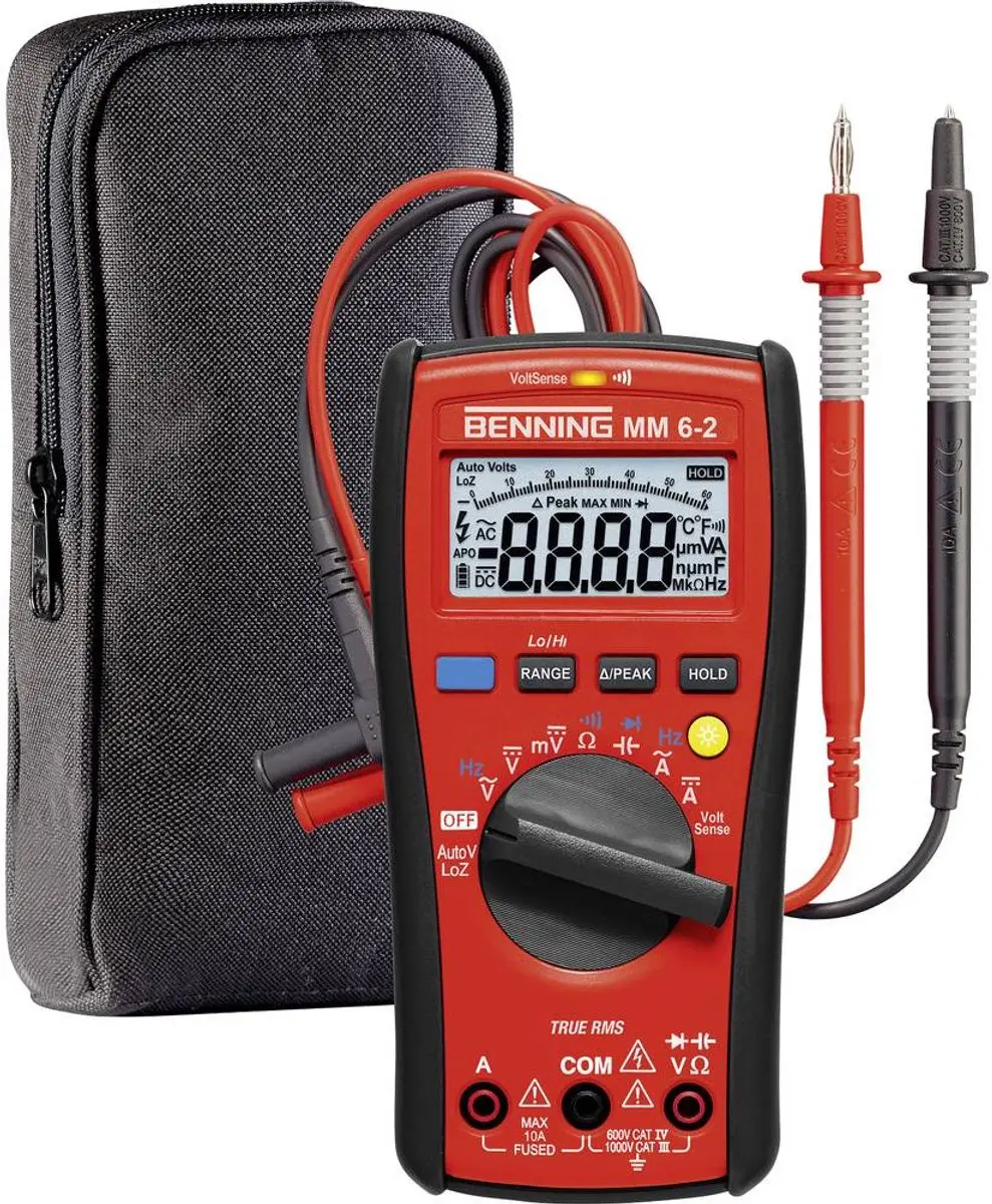 BENNING Multimeter MM 6-2 0,1-1000 V AC/DC - 44087