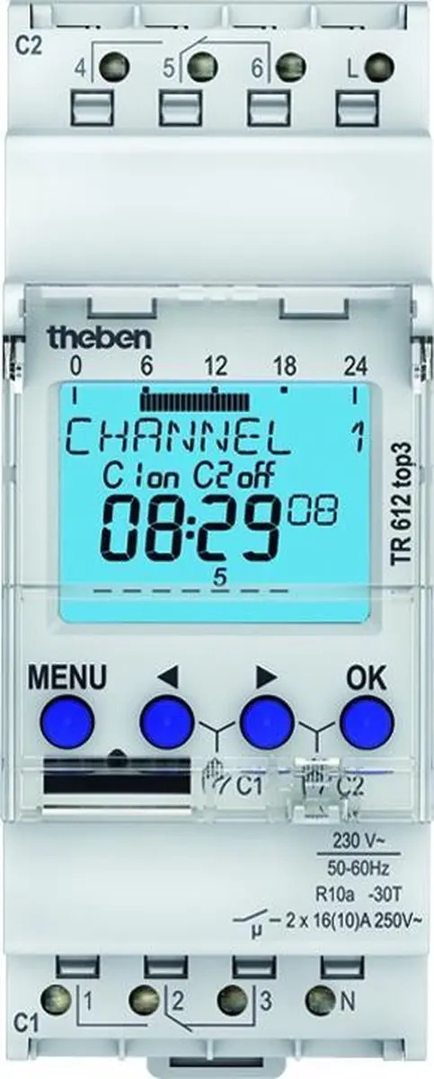 Theben TR 612 Digitale 2-Kanaals Timer