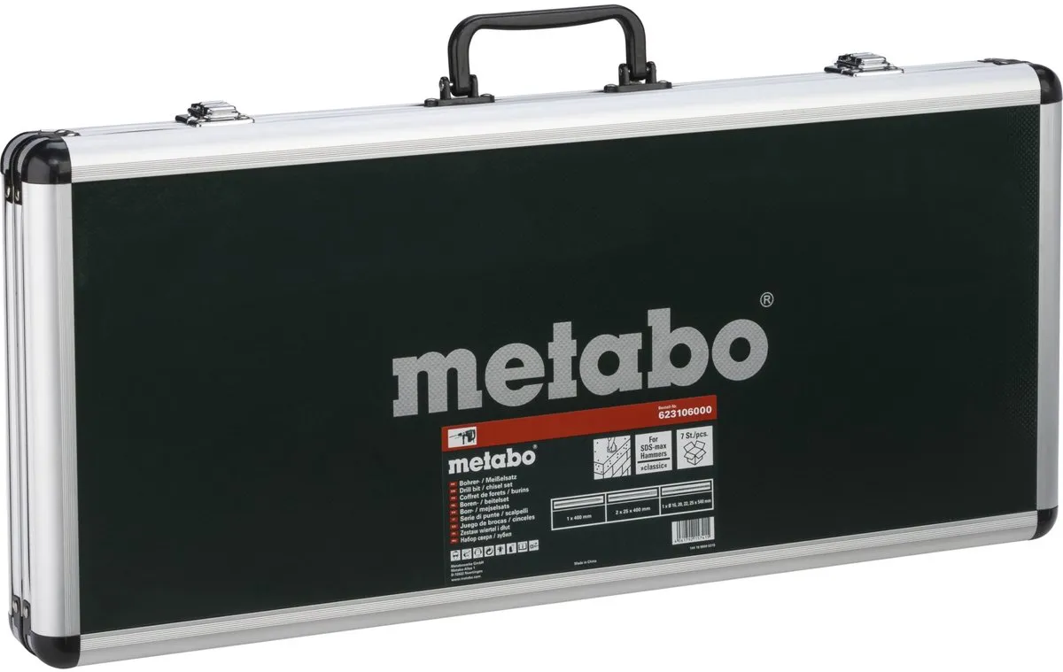 Metabo SDS Max Boor- en Beitelset 7-delig - Beton