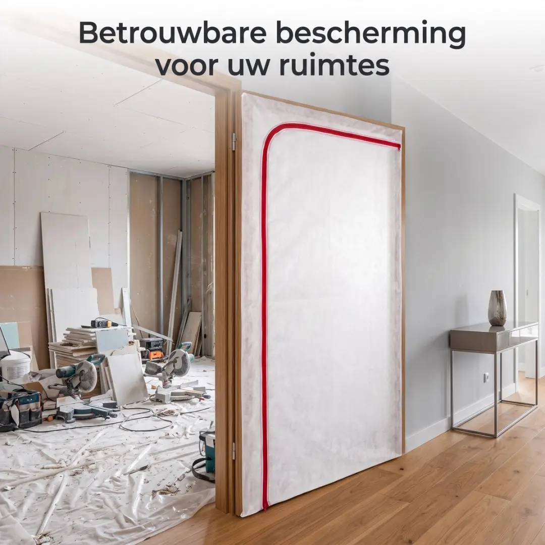 Kip Stofdeur Afplaktape 220x120cm - Wit