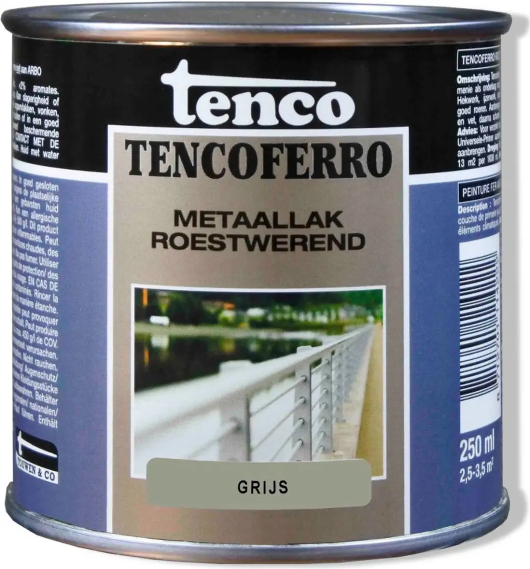 Tenco Tencoferro Roestwerende IJzerverf 250ml - Grijs