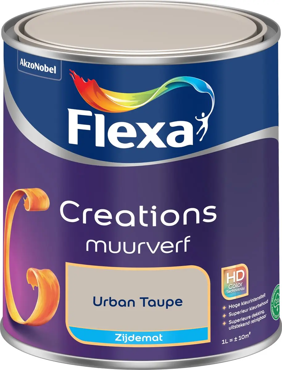Flexa Creations Muurverf Zijdemat Urban Taupe 1L