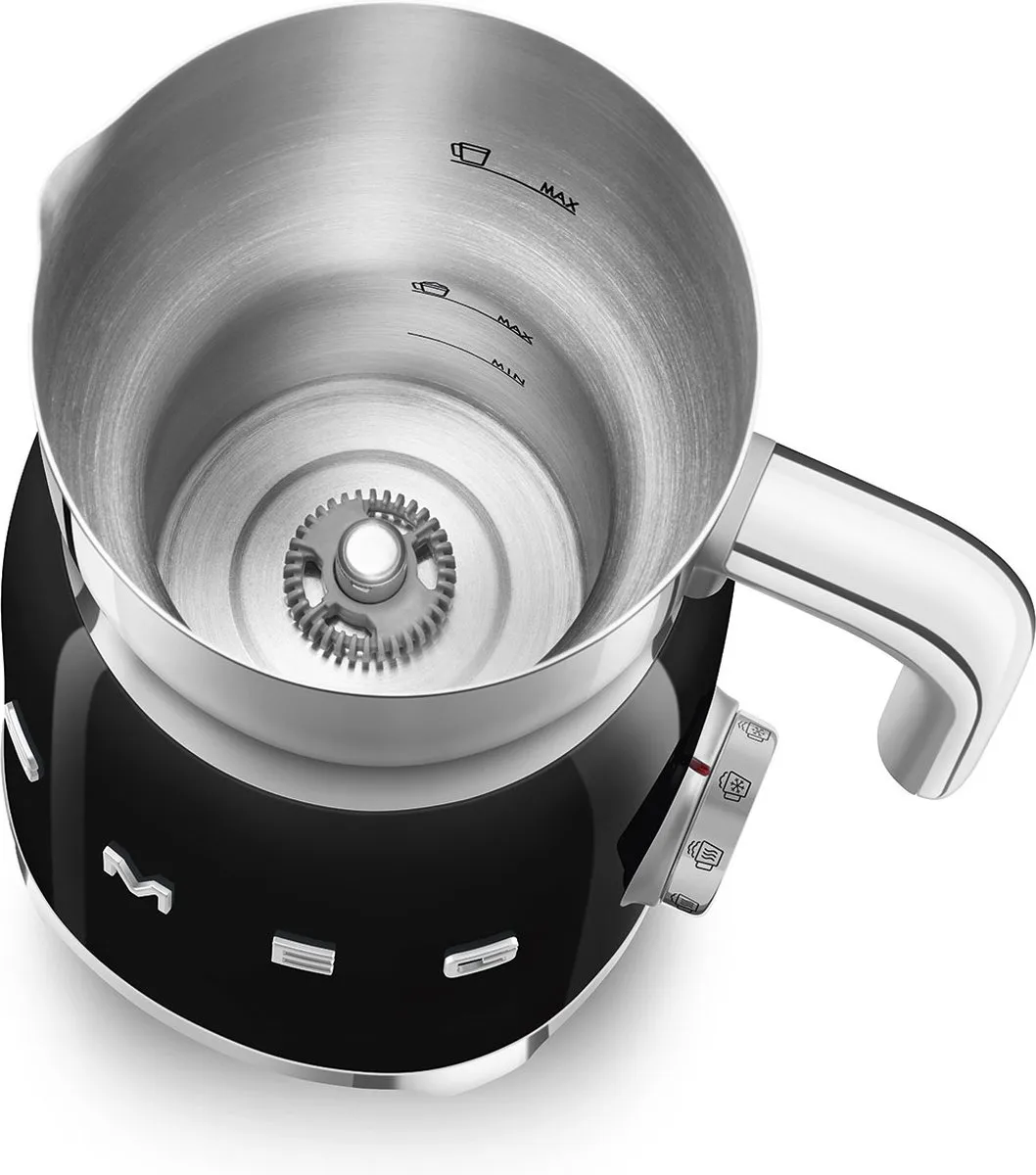 Smeg MFF11BLEU Melkopschuimer 600ml - 6 Snelheden - Zwart