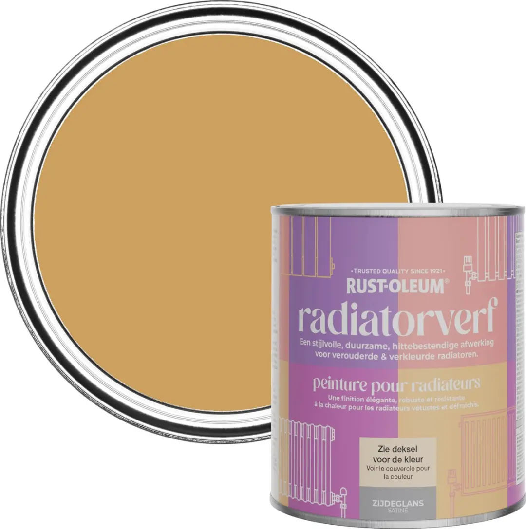 Rust-Oleum Geel Radiatorverf Zijdeglans Dijon 750ml