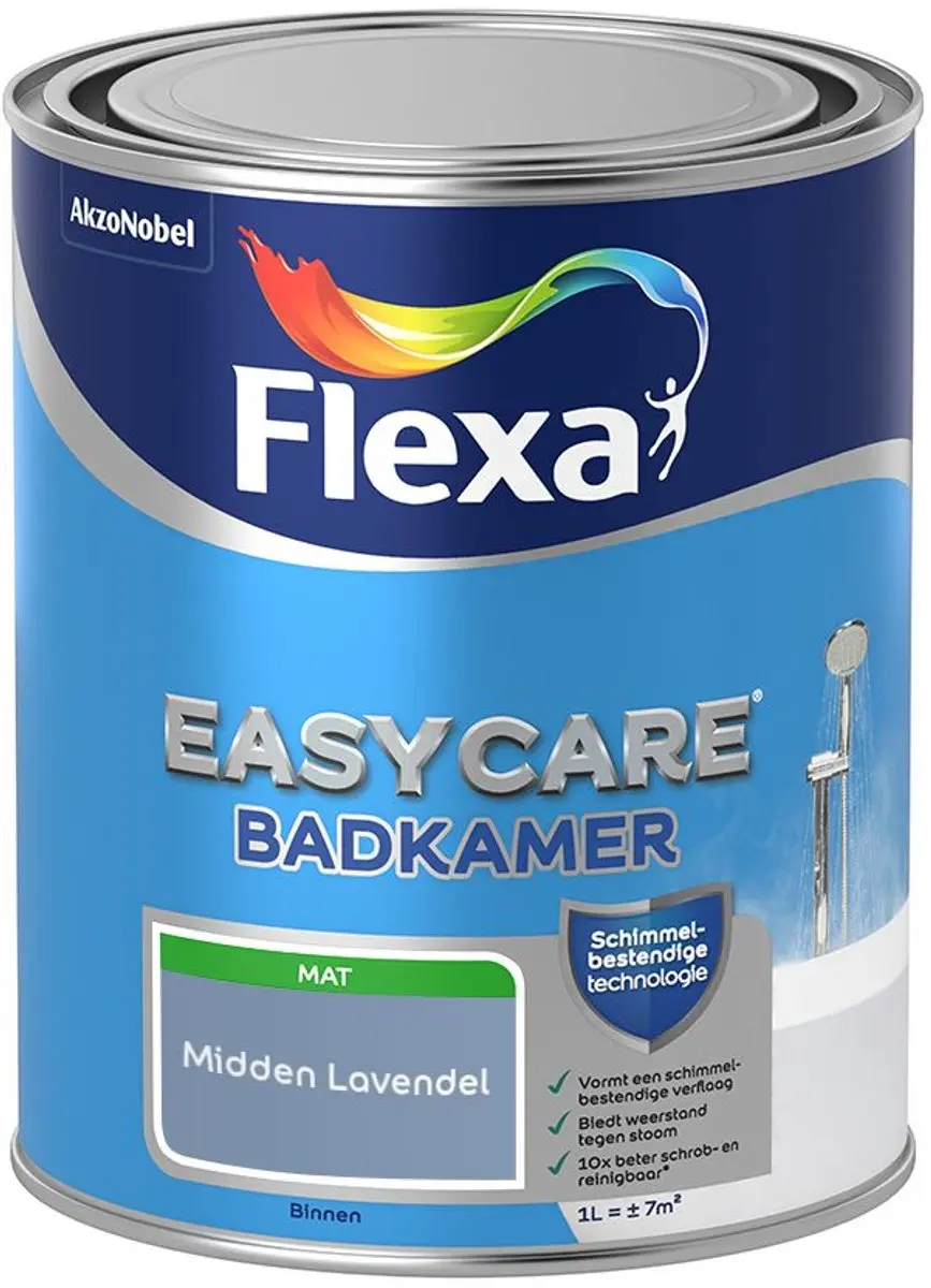 Flexa Easycare Badkamer Midden Lavendel Mengverf 1L