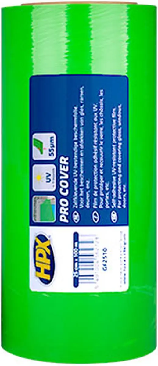 HPX Pro Cover Beschermfolie Groen 25cm x 100m