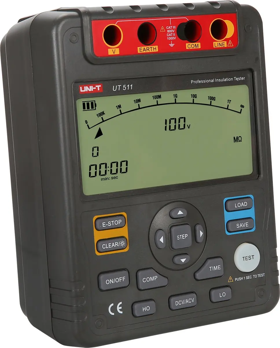 UNI-T UT511 Weerstandsmeter - Isolatiemeting - Grijs