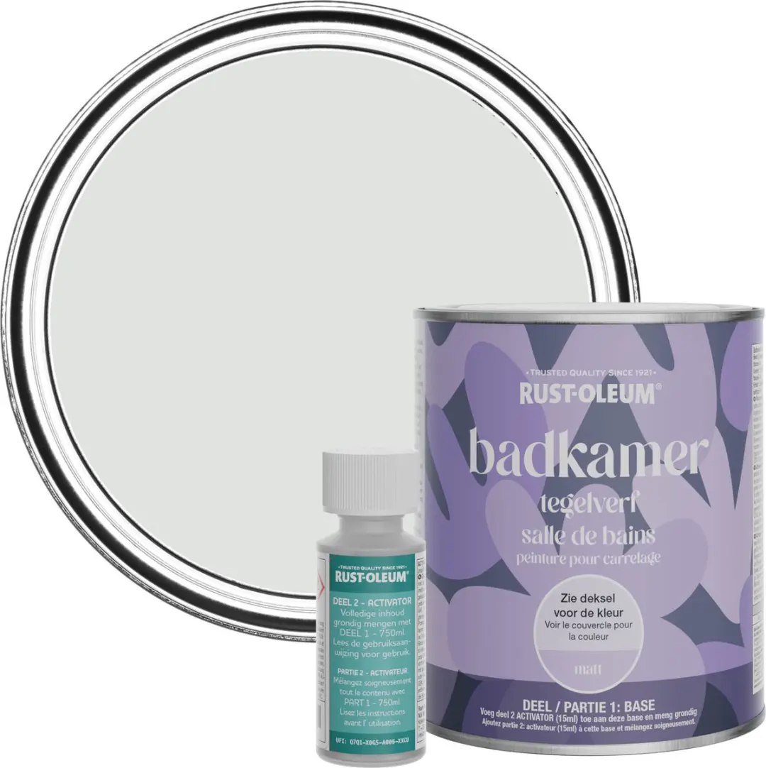 Rust-Oleum Bibliotheek Grijs Badkamer Tegelverf Matt 750ml