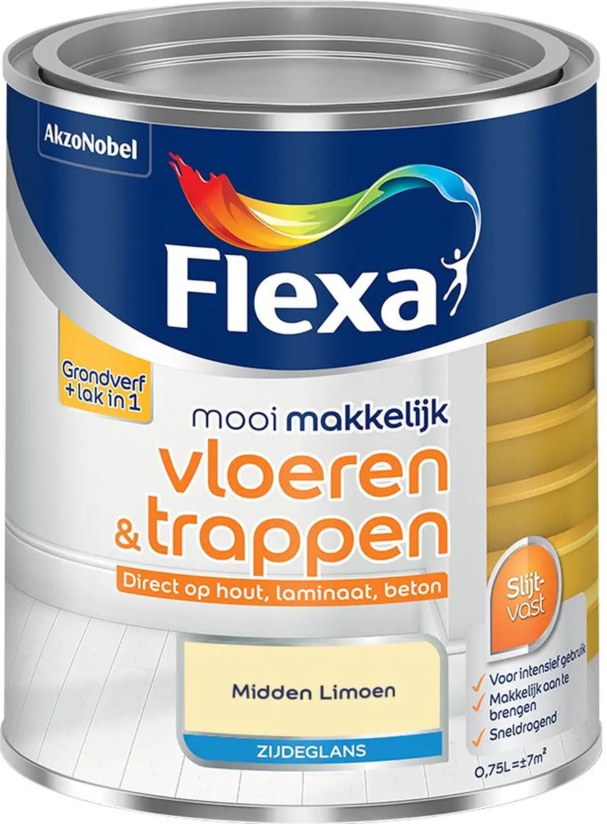 Flexa Mengverf Midden Limoen 750ml