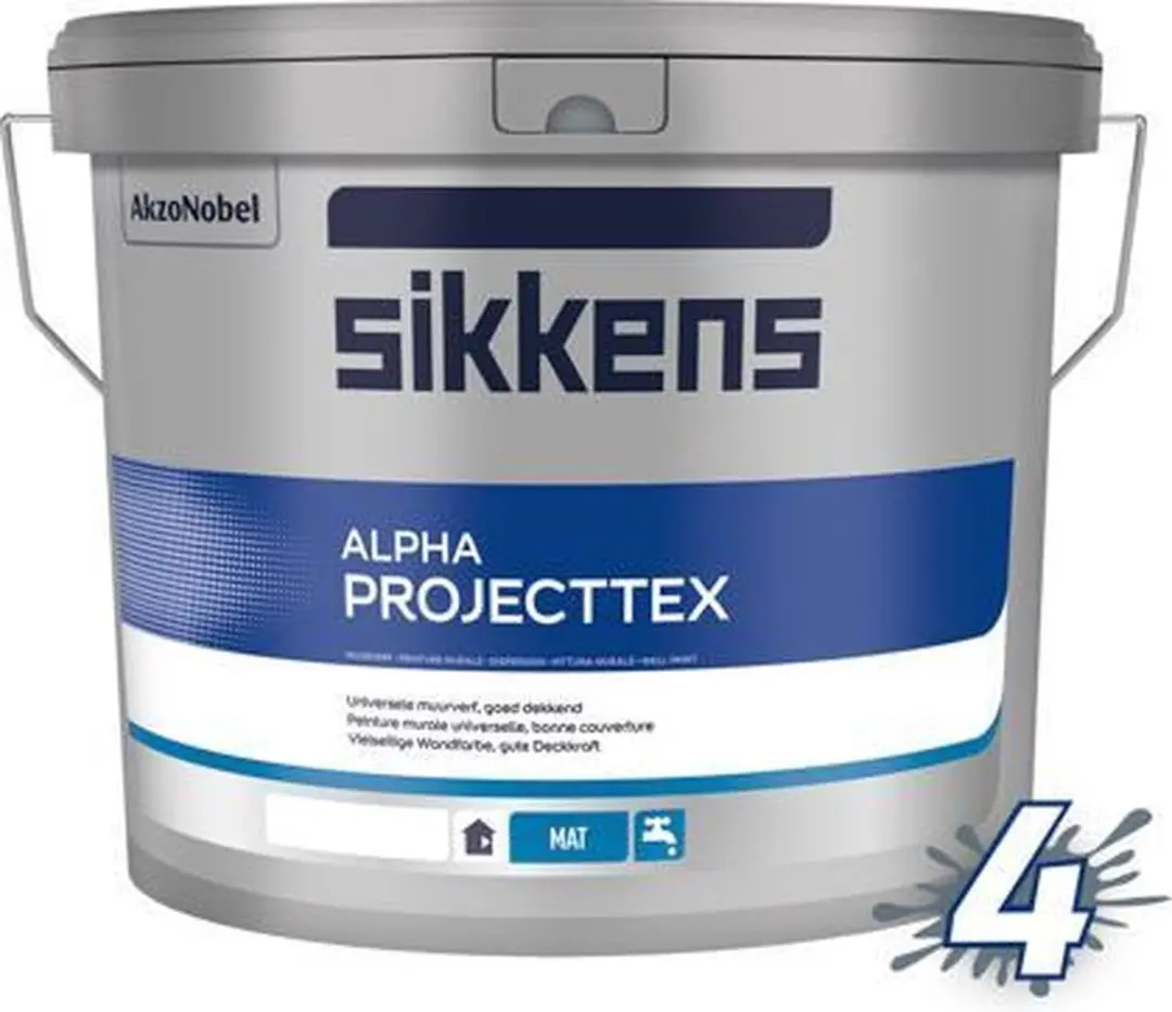 Sikkens Alpha Projecttex RAL 9010 10L - Gebroken wit